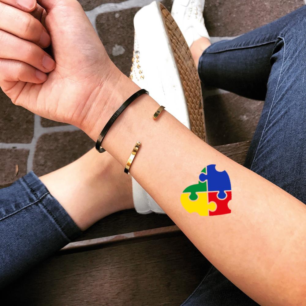 Autism Temporary Tattoo Sticker - OhMyTat
